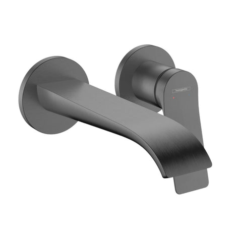 Hansgrohe Vivenis Single Lever Basin Mixer For Concealed Installation Wall-Mounted w/ Spout 19.2 cm Lead Free Brushed Black Chrome 75050343