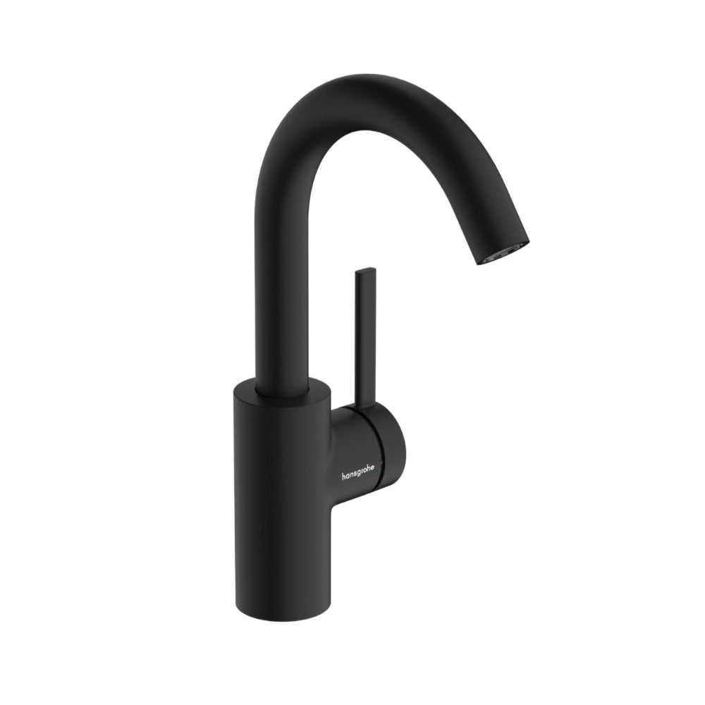 Hansgrohe Zesis S Single Lever Basin Mixer 210 Coolstart w/ Swivel Spout w/o Waste Set Matte Black 74741670