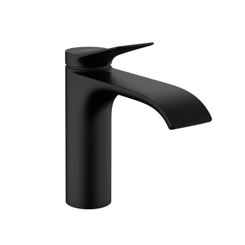 Hansgrohe Vivenis Single Lever Basin Mixer 110 w/o Waste Set Matte Black 75024673