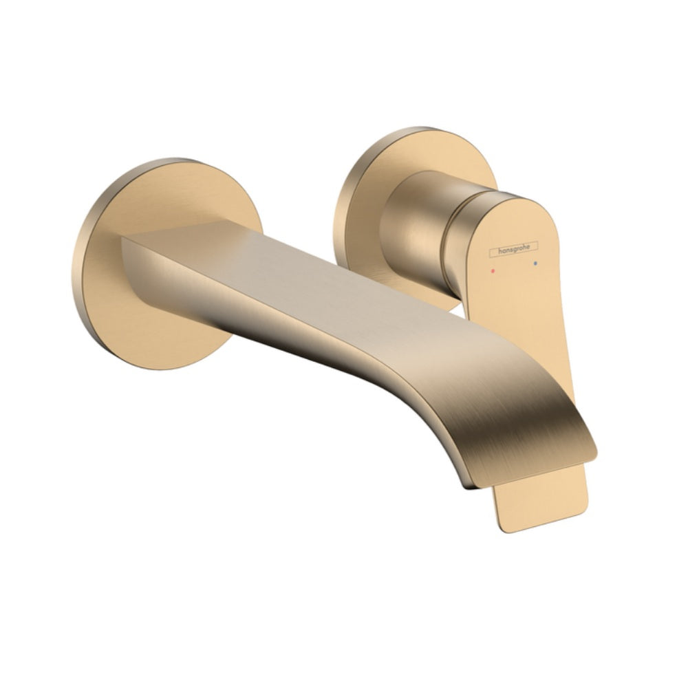 Hansgrohe Vivenis Single Lever Basin Mixer For Concealed Installation Wall-Mounted w/ Spout 19.2 cm Lead Free Brushed Bronze 75050143