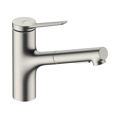 Hansgrohe Zesis M33 Pull-Out Mixer 150 2J Stainelss Steel 74800803