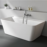 Kaskade Pure Hazel Back To Wall Bath 1700mm Matte White VX41-1700-NIK8657NA