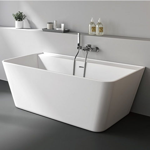 Kaskade Pure Hazel Back To Wall Bath 1700mm Matte White VX41-1700-NIK8657NA
