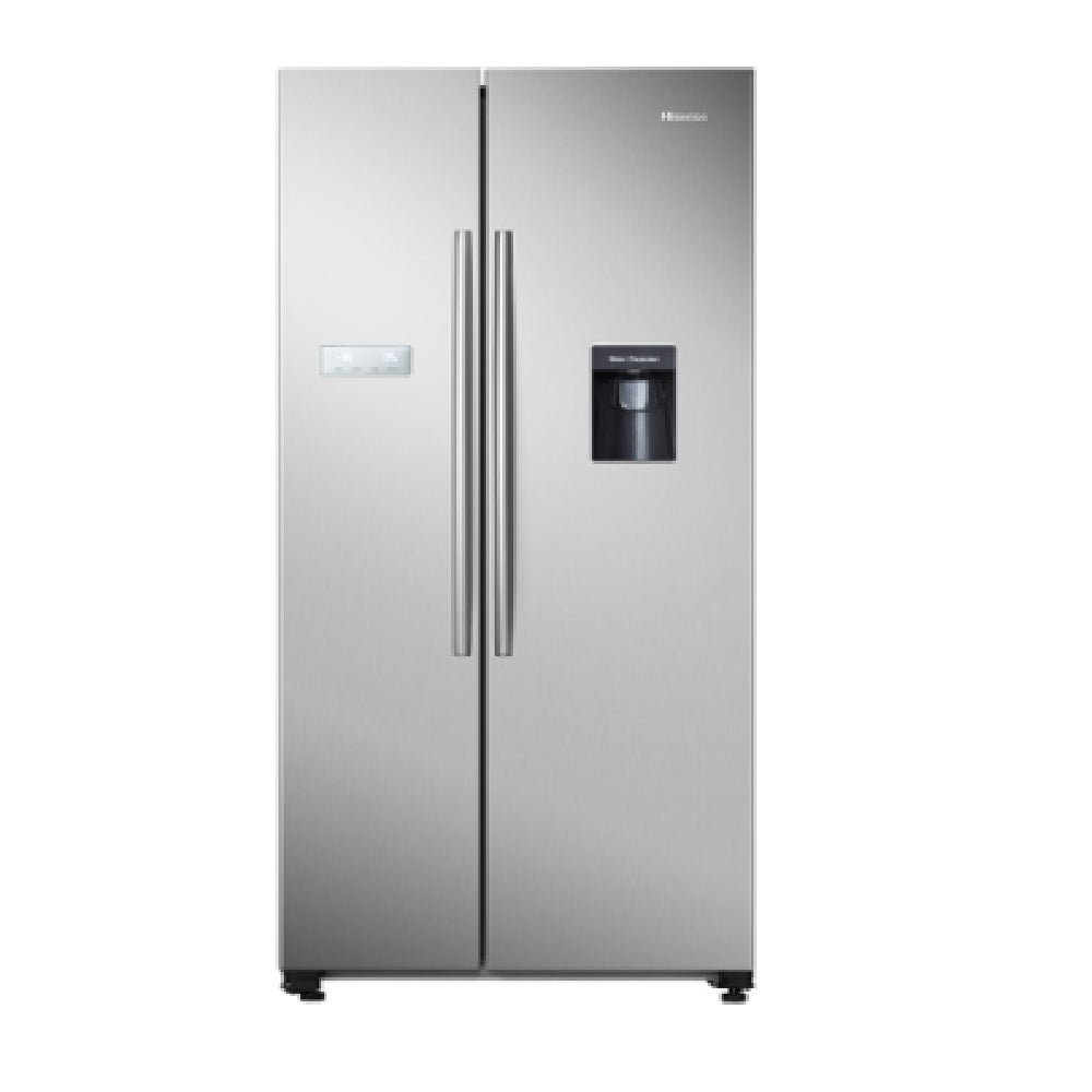 Hisense Refrigerator Side by Side 588L with Water Dispenser Stainless