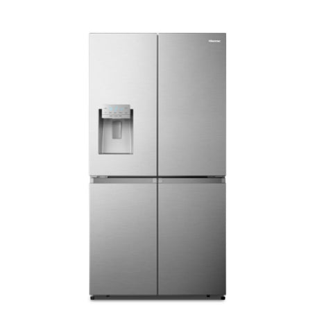 Hisense Refrigerator Quad Door French Door 585L with Ice and Water Dispenser Stainless Steel HRCD585SW