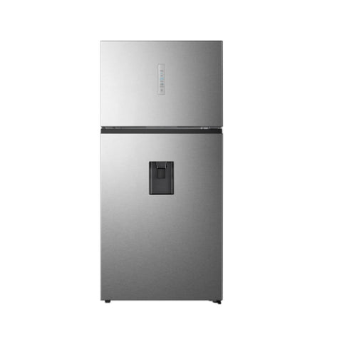 Hisense Refrigerator Top Mount 496L with Water Dispenser Silver HRTF496SW