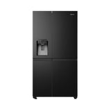 Hisense Refrigerator Side By Side 632L non plumbed Water and Ice Black Steel HRSBS632BW