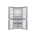Hisense Refrigerator Quad Door French Door 609L with Water Dispenser Stainless Steel HRCD609S