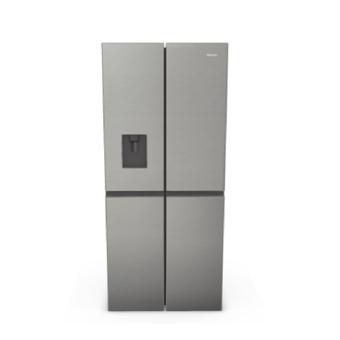 Hisense Refrigerator Quad Door French Door 454L with Water Dispenser Stainless Steel HRCD454SW