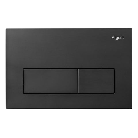 Argent Kubic Flush Plate (Pneumatic) Matte Black INP38785MB