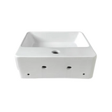 Otti Wall Hung Above Counter Basin 380x380x120mm (1 Taphole) w/ Overflow Gloss White IS2043