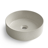 Otti Artis 88 Round Above Counter Basin 355x355x120mm No Taphole Carbon Grey IS4088CG