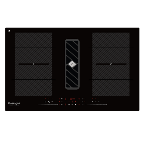 Kleenmaid Induction Cooktop w/ Integrated Air Extraction System 90cm Black ICTFX9042