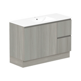 ADP Jane 1200mm Centre Bowl 1TH Vanity Wall Hung / Floor Mount (Right Drawers)  Palomera Oak Silk Matte JANFCW1200WKCCM