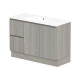 ADP Jane 1200mm Centre Bowl 1TH Vanity Wall Hung / Floor Mount (Left Drawers)  Palomera Oak Silk Matte JANFCW1200WKCCM