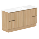 ADP Jane 1500mm Centre Bowl 1TH Vanity Wall Hung / Floor Mount Plantation Ash Silk Matte JANFCW1500WKCCM