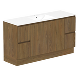 ADP Jane 1500mm Centre Bowl 1TH Vanity Wall Hung / Floor Mount Natural Walnut Silk Matte JANFCW1500WKCCM