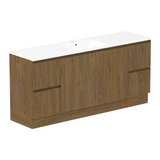 ADP Jane 1800mm Centre Bowl 1TH Vanity Wall Hung / Floor Mount Natural Walnut Silk Matte JANFCW1800WKCCM