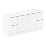 ADP Jane Express 1800mm Centre Bowl 1TH Vanity Wall Hung / Floor Mount Polar White Silk Gloss JAXFCW1800WKCCM