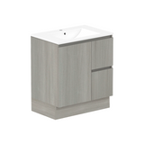 ADP Jane 750mm Centre Bowl 1TH Vanity Wall Hung / Floor Mount Polar (Right Drawers)  Palomera Oak Silk Matte JANFCW0750WKCCM