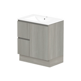 ADP Jane 750mm Centre Bowl 1TH Vanity Wall Hung / Floor Mount (Left Drawers)  Palomera Oak Silk Matte JANFCW0750WKCCM