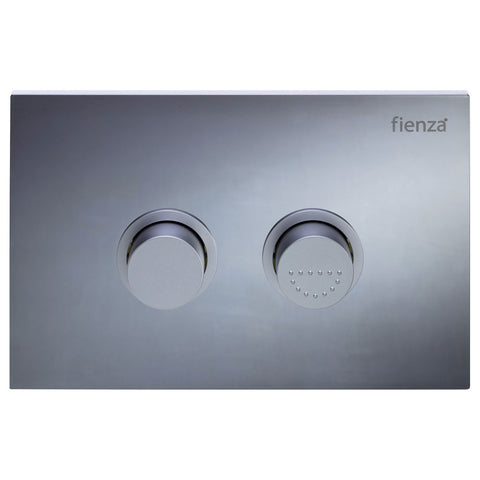Fienza R&T Raised Button Flush Plate Chrome JB05C