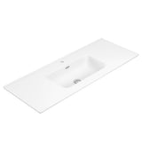 Fienza Bayview Wall Hung Vanity 1200mm 2 Doors Ultra White Matt / Joli Matte White Top B120W-JM