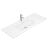 Fienza Joli Ceramic Basin Top Only (1 Taphole) 1200mmx460mm Gloss White JOL120