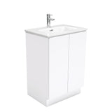 Fienza Joli Fingerpull Vanity On Kickboard (1 Taphole) 600mm Gloss White JOL60C