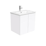 Fienza Joli Fingerpull Wall Hung Vanity (1 Taphole) 600mm Gloss White JOL60F