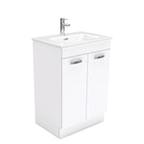 Fienza Joli Uni Vanity On Kickboard (1 Taphole) 600mm Gloss White JOL60NKW