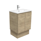Fienza Joli Edge Vanity On Kickboard (1 Taphole) 600mm Scandi Oak JOL60SK