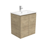 Fienza Joli Edge Wall Hung Vanity (1 Taphole) 600mm Scandi Oak JOL60S