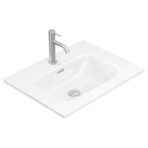 Fienza Joli Basin Top Only 600mmx460mm (1 Taphole) Gloss White JOL60