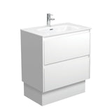 Fienza Joli Vanity 750mm Satin White On Kickboard 1 Taphole JOL75BWK