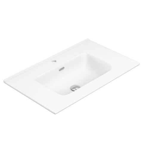 Fienza Joli Basin Top Only 750mmx460 (1 Taphole) Matte White JOL75MW