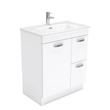 Fienza Joli Uni Vanity On Kickboard (1 Taphole) 750mm Gloss White JOL75NKWR