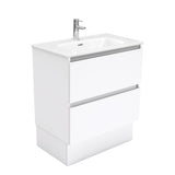 Fienza Joli Quest Vanity On Kickboard (1 Taphole) 750mm Gloss White JOL75QK