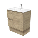 Fienza Joli Edge Vanity On Kickboard Left Drawers (1 Taphole) 750mm Scandi Oak JOL75SKL
