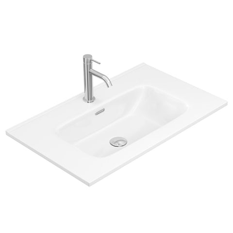 Fienza Joli Basin Top Only 750mmx460mm (1 Taphole) Gloss White JOL75