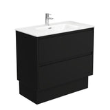 Fienza Joli Vanity 900mm Satin Black On Kickboard 1 Taphole JOL90BBK