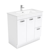 Fienza Joli Uni Vanity On Kickboard (1 Taphole) 900mm Gloss White JOL90NKWR