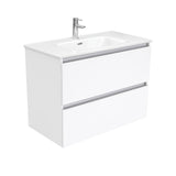 Fienza Joli Quest Wall Hung Vanity (1 Taphole) 900mm Gloss White JOL90Q
