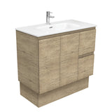 Fienza Joli Edge Vanity On Kickboard Right Drawers (1 Taphole) 900mm Scandi Oak JOL90SKR