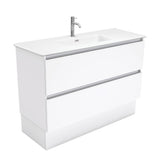 Fienza Joli Quest Vanity On Kickboard (1 Taphole) 1200mm Matte White JOLM120QK