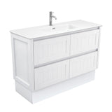Fienza Joli Hampton Vanity On Kickboard (1 Taphole) 1200mm Matte White JOLM120TK