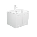 Fienza Joli Mila Shaker Wall Hung Vanity No Handles (1 Taphole) 600mm Matte White JOLM60M