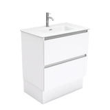 Fienza Joli Quest Vanity On Kickboard (1 Taphole) 750mm Matte White JOLM75QK