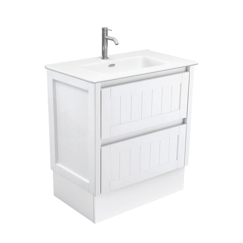 Fienza Joli Hampton Vanity On Kickboard (1 Taphole) 750mm Matte White JOLM75TK