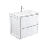 Fienza Joli Hampton Wall Hung Vanity (1 Taphole) 750mm Matte White JOLM75T